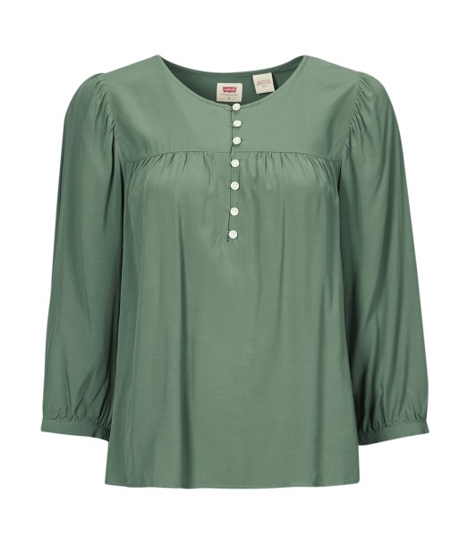 Chemise femmes Levis HALSEY 3/4 SLV BLOUSE Vert