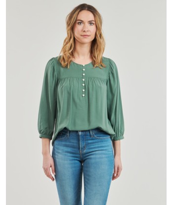 Chemise femmes Levis HALSEY 3/4 SLV BLOUSE Vert