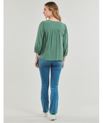 Chemise femmes Levis HALSEY 3/4 SLV BLOUSE Vert