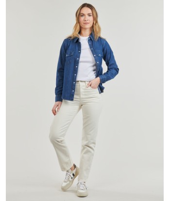Jeans boyfriend femmes Levis 501® CROP Blanc