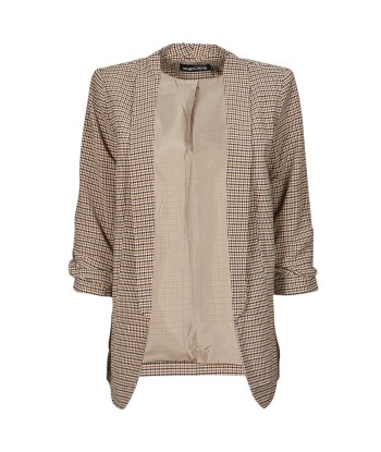 Veste femmes Pieces PCBOSS 3/4 PRINTED BLAZER Marron