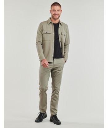 Chinots hommes Selected SLHSLIM-NEW MILES 175 FLEX CHINO Vert