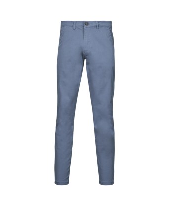 Chinots hommes Selected SLHSLIM-NEW MILES 175 FLEX CHINO Bleu