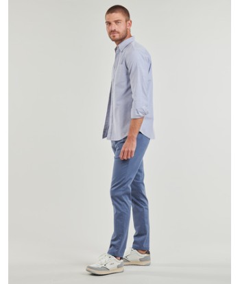 Chinots hommes Selected SLHSLIM-NEW MILES 175 FLEX CHINO Bleu