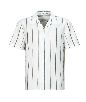 Chemise hommes Selected SLHRELAXNEW-LINEN Bleu