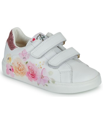 Baskets basses enfant filles Pablosky 201808-C Blanc