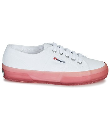 Baskets basses femmes Superga 2750-JELLYGUM COTU Blanc