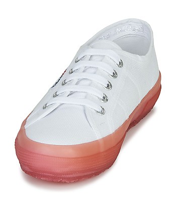 Baskets basses femmes Superga 2750-JELLYGUM COTU Blanc