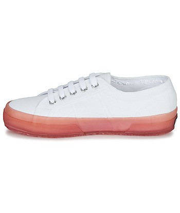 Baskets basses femmes Superga 2750-JELLYGUM COTU Blanc