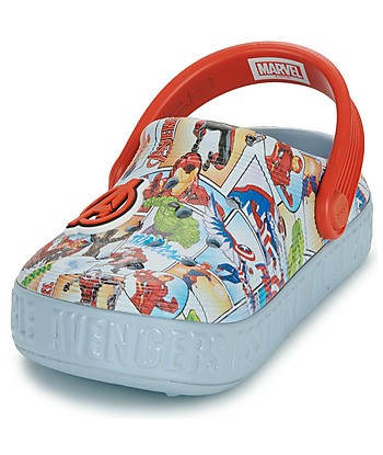Sabots enfant garcons Crocs Avengers Off Court Clog K Gris