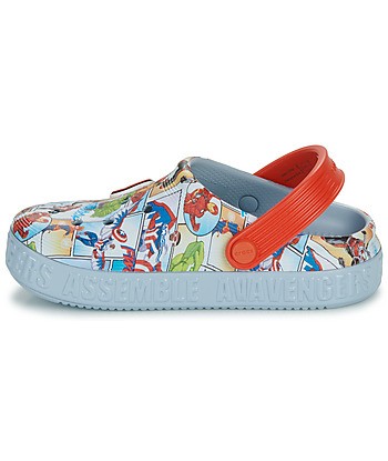 Sabots enfant garcons Crocs Avengers Off Court Clog K Gris