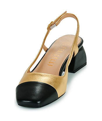 Chaussures escarpins femmes Fericelli LEA Doré