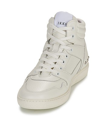 Baskets basses femmes Ikks BX80045-01-BLANC Blanc