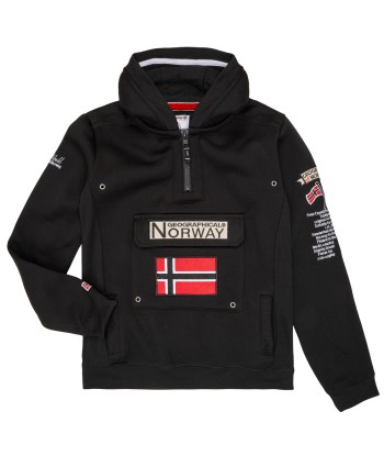 Sweat-shirt enfant garcons Geographical Norway GYMCLASS Noir