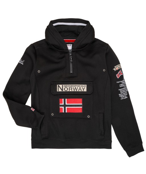 Sweat-shirt enfant garcons Geographical Norway GYMCLASS Noir