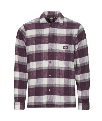 Chemise hommes Dickies PLAID COALING LS SHIRT Violet