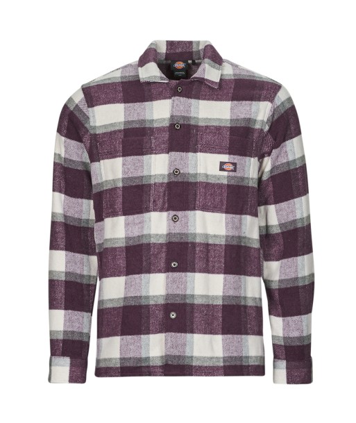 Chemise hommes Dickies PLAID COALING LS SHIRT Violet