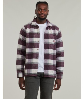 Chemise hommes Dickies PLAID COALING LS SHIRT Violet