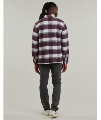 Chemise hommes Dickies PLAID COALING LS SHIRT Violet