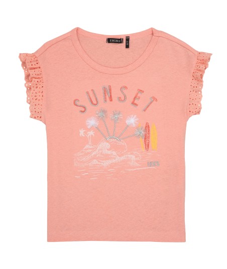 T-shirt enfant filles Ikks POLIAK Rose