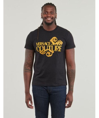 T-shirt hommes Versace Jeans Couture 76GAHG00 Noir