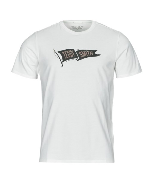 T-shirt hommes Teddy Smith FLAG MC Blanc