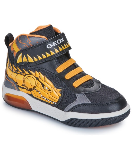 Baskets montantes enfant garcons Geox J INEK BOY Noir