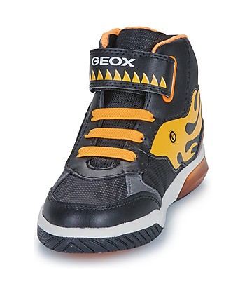 Baskets montantes enfant garcons Geox J INEK BOY Noir