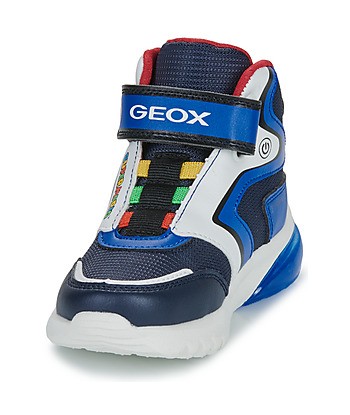 Baskets montantes enfant garcons Geox J CIBERDRON BOY Bleu