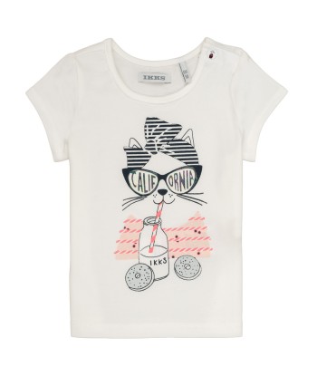 T-shirt enfant filles Ikks MEOLIA Blanc