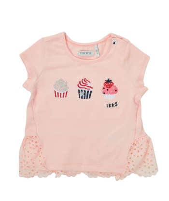 T-shirt enfant filles Ikks DANIA Rose