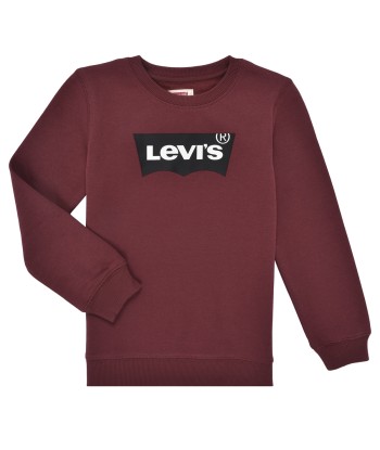 Sweat-shirt enfant garcons Levis LVB BATWING CREWNECK Bordeaux