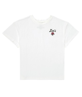 T-shirt enfant filles Levis LVG OVERSIZED LEVIS ROSE TEE Blanc