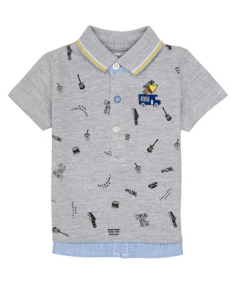 Polo enfant garcons Ikks MAELYS Gris