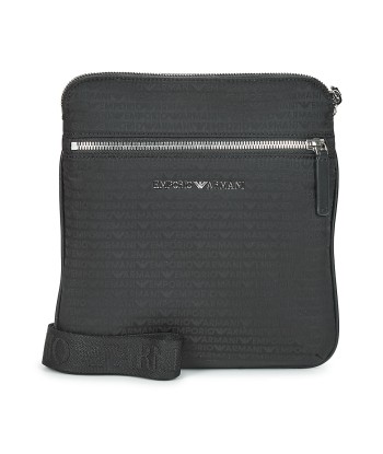 Sacoche hommes Emporio Armani BORSA PIATTINA Noir