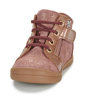 Baskets montantes enfant filles GBB CHOUGA Rose