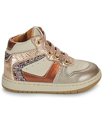 Baskets montantes enfant filles GBB NELIA Beige