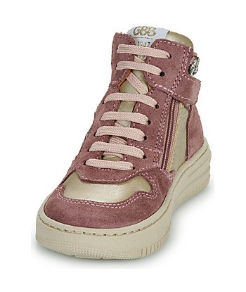 Baskets montantes enfant filles GBB ZHURA Rose