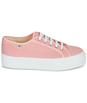 Baskets basses femmes Yurban SUPERTELA Rose