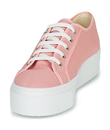 Baskets basses femmes Yurban SUPERTELA Rose