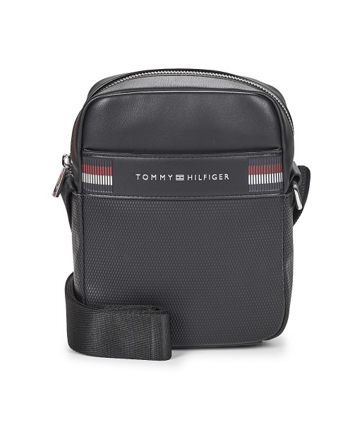 Sacoche hommes Tommy Hilfiger TH CORP TEXTURE MNI REPORTER Noir