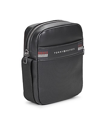 Sacoche hommes Tommy Hilfiger TH CORP TEXTURE MNI REPORTER Noir