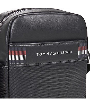 Sacoche hommes Tommy Hilfiger TH CORP TEXTURE MNI REPORTER Noir