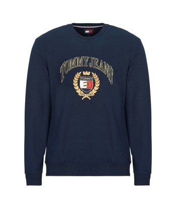 Sweat-shirt hommes Tommy Jeans TJM REG TJ PREP CREST CREW Marine