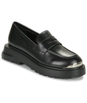 Mocassins femmes Love Moschino SQUARE LOVE SHOE Noir