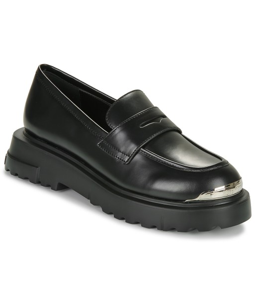Mocassins femmes Love Moschino SQUARE LOVE SHOE Noir