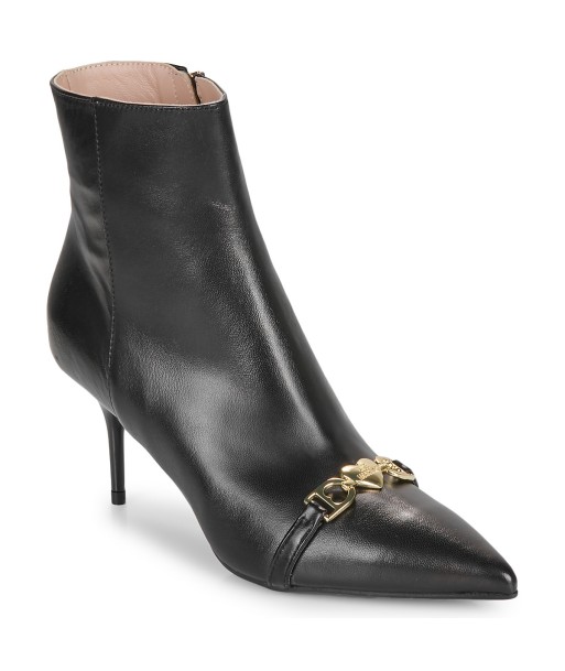Boots femmes Love Moschino LOVE CHAIN-STRAP Noir