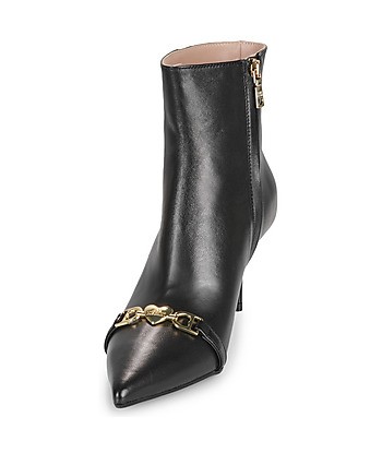 Boots femmes Love Moschino LOVE CHAIN-STRAP Noir