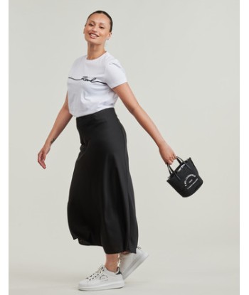 T-shirt femmes Karl Lagerfeld SEASONAL LOGO T-SHIRT Blanc