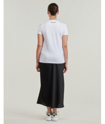 T-shirt femmes Karl Lagerfeld SEASONAL LOGO T-SHIRT Blanc